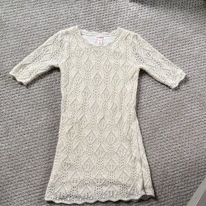 Beautiful Cream Lace knit Dress